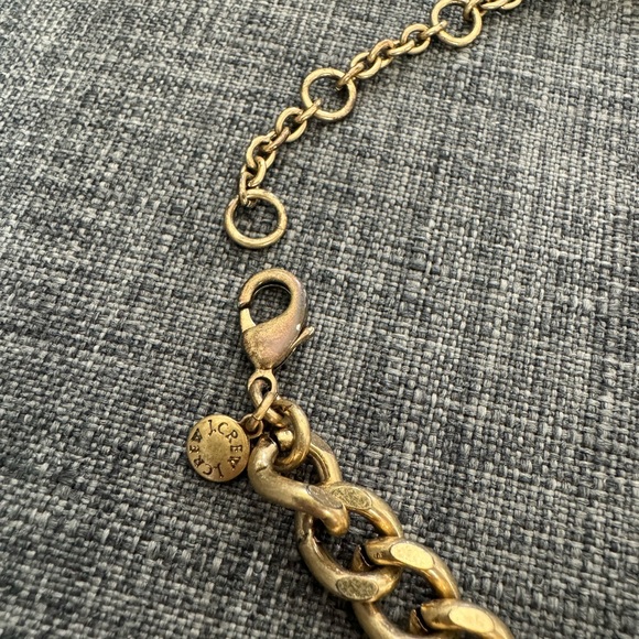 J. Crew gold/blue/white necklace - Picture 2 of 2